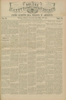 Gazeta Polska w Chicago : pismo ludowe dla Polonii w Ameryce. R.24, No. 20 (14 maja 1896)