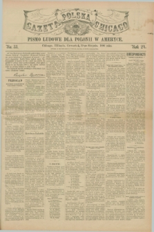 Gazeta Polska w Chicago : pismo ludowe dla Polonii w Ameryce. R.24, No. 33 (13 sierpnia 1896)