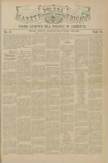 Gazeta Polska w Chicago : pismo ludowe dla Polonii w Ameryce. R.24, No. 37 (10 września 1896)