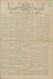 Gazeta Polska w Chicago : pismo ludowe dla Polonii w Ameryce. R.24, No. 39 (24 września 1896)