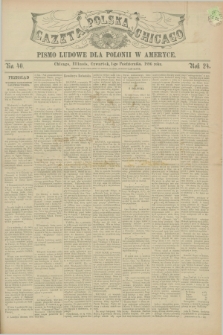 Gazeta Polska w Chicago : pismo ludowe dla Polonii w Ameryce. R.24, No. 40 (1 października 1896)