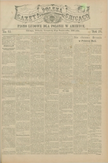 Gazeta Polska w Chicago : pismo ludowe dla Polonii w Ameryce. R.24, No. 43 (22 października 1896)
