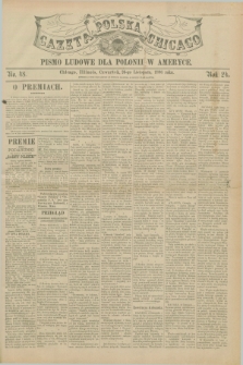 Gazeta Polska w Chicago : pismo ludowe dla Polonii w Ameryce. R.24, No. 48 (26 listopada 1896)