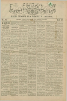 Gazeta Polska w Chicago : pismo ludowe dla Polonii w Ameryce. R.24, No. 49 (3 grudnia 1896)