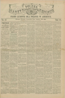 Gazeta Polska w Chicago : pismo ludowe dla Polonii w Ameryce. R.24, No. 50 (10 grudnia 1896)
