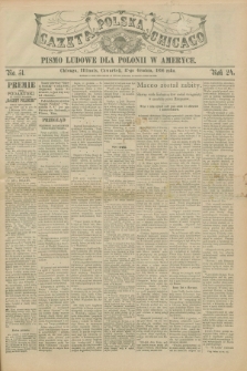 Gazeta Polska w Chicago : pismo ludowe dla Polonii w Ameryce. R.24, No. 51 (17 grudnia 1896)