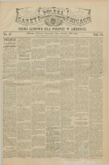 Gazeta Polska w Chicago : pismo ludowe dla Polonii w Ameryce. R.24, No. 52 (24 grudnia 1896)