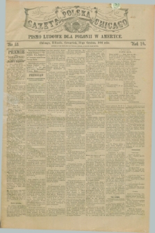 Gazeta Polska w Chicago : pismo ludowe dla Polonii w Ameryce. R.24, No. 53 (31 grudnia 1896)