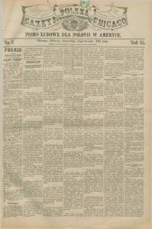 Gazeta Polska w Chicago : pismo ludowe dla Polonii w Ameryce. R.25, No. 2 (14 stycznia 1897)