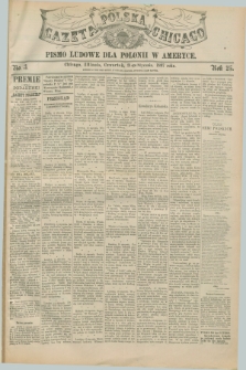 Gazeta Polska w Chicago : pismo ludowe dla Polonii w Ameryce. R.25, No. 3 (21 stycznia 1897)