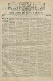 Gazeta Polska w Chicago : pismo ludowe dla Polonii w Ameryce. R.25, No. 4 (28 stycznia 1897)