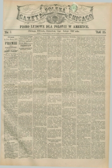 Gazeta Polska w Chicago : pismo ludowe dla Polonii w Ameryce. R.25, No. 5 (4 lutego 1897)