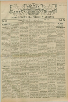 Gazeta Polska w Chicago : pismo ludowe dla Polonii w Ameryce. R.25, No. 13 (1 kwietnia 1897)
