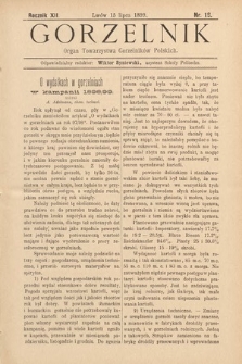 Gorzelnik : organ Towarzystwa Gorzelników Polskich we Lwowie. R. 12, 1899, nr 12
