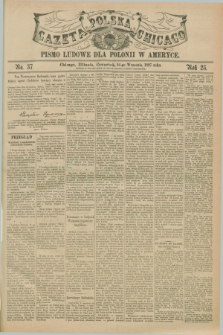 Gazeta Polska w Chicago : pismo ludowe dla Polonii w Ameryce. R.25, No. 37 (16 września 1897)