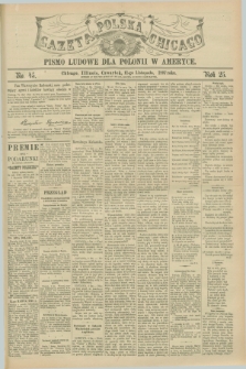 Gazeta Polska w Chicago : pismo ludowe dla Polonii w Ameryce. R.25, No. 45 (11 listopada 1897)