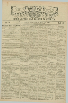 Gazeta Polska w Chicago : pismo ludowe dla Polonii w Ameryce. R.26, No. 28 (14 lipca 1898)