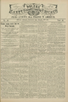 Gazeta Polska w Chicago : pismo ludowe dla Polonii w Ameryce. R.26, No. 31 (4 sierpnia 1898)