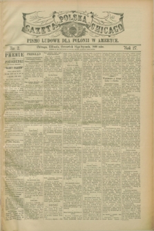 Gazeta Polska w Chicago : pismo ludowe dla Polonii w Ameryce. R.27, No. 2 (12 stycznia 1899)