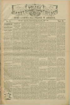 Gazeta Polska w Chicago : pismo ludowe dla Polonii w Ameryce. R.27, No. 3 (19 stycznia 1899)