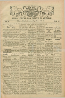 Gazeta Polska w Chicago : pismo ludowe dla Polonii w Ameryce. R.27, No. 9 (2 marca 1899)