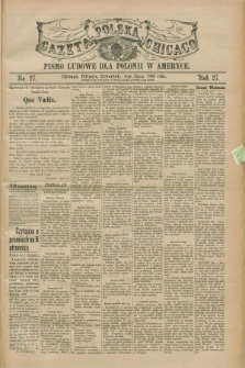 Gazeta Polska w Chicago : pismo ludowe dla Polonii w Ameryce. R.27, No. 27 (6 lipca 1899)