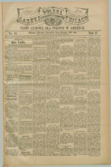 Gazeta Polska w Chicago : pismo ludowe dla Polonii w Ameryce. R.27, No. 34 (24 sierpnia 1899)