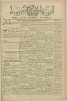 Gazeta Polska w Chicago : pismo ludowe dla Polonii w Ameryce. R.27, No. 40 (5 października 1899)