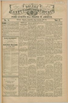Gazeta Polska w Chicago : pismo ludowe dla Polonii w Ameryce. R.27, No. 46 (16 listopada 1899)