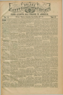 Gazeta Polska w Chicago : pismo ludowe dla Polonii w Ameryce. R.27, No. 52 (28 grudnia 1899)