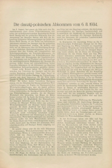 Danziger Wirtschaftszeitung. Jg.14, Nr. 33 (6 August 1934)