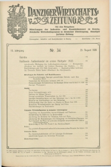 Danziger Wirtschaftszeitung. Jg.15, Nr. 34 (23 August 1935)