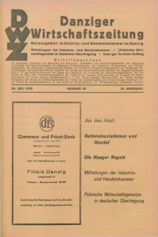 Danziger Wirtschaftszeitung. Jg.16, Nr. 30 (24 Juli 1936)
