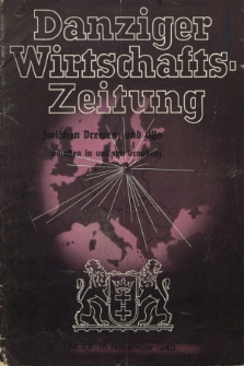 Danziger Wirtschaftszeitung. Jg.20, Nr. 22 (15 November 1940)