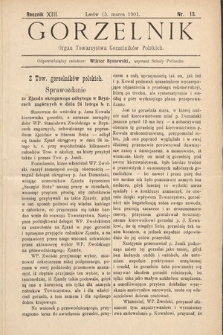 Gorzelnik : organ Towarzystwa Gorzelników Polskich we Lwowie. R. 13, 1901, nr 13