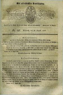 Breslauer Zeitung : mit allerhöchster Bewilligung. 1832, Nro. 196 (22 August) + dod.