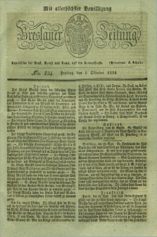 Breslauer Zeitung : mit allerhöchster Bewilligung. 1832, Nro. 234 (5 Oktober) + dod.