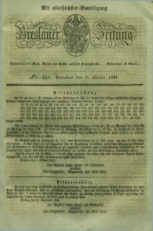 Breslauer Zeitung : mit allerhöchster Bewilligung. 1832, Nro. 241 (13 Oktober) + dod.