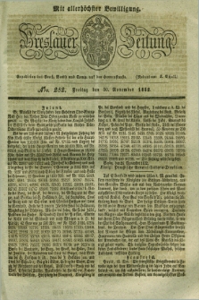 Breslauer Zeitung : mit allerhöchster Bewilligung. 1832, Nro. 282 (30 November) + dod.