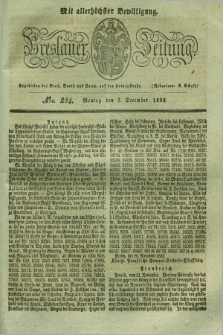 Breslauer Zeitung : mit allerhöchster Bewilligung. 1832, Nro. 284 (3 December) + dod.