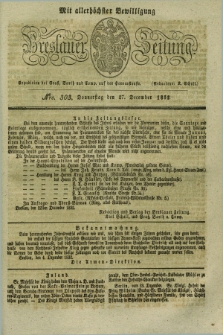 Breslauer Zeitung : mit allerhöchster Bewilligung. 1832, Nro. 303 (27 December) + dod.