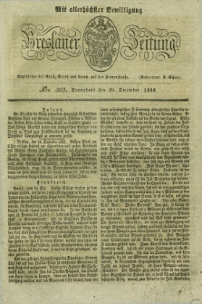 Breslauer Zeitung : mit allerhöchster Bewilligung. 1832, Nro. 305 (29 December) + dod.