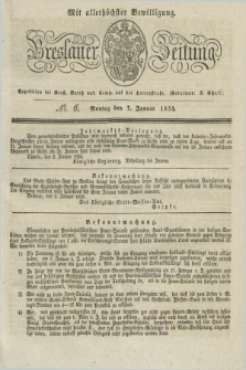 Breslauer Zeitung : mit allerhöchster Bewilligung. 1833, No. 6 (7 Januar) + dod.
