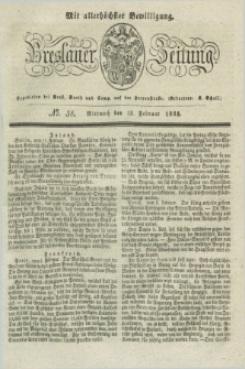 Breslauer Zeitung : mit allerhöchster Bewilligung. 1833, No. 38 (13 Februar) + dod.