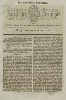Breslauer Zeitung : mit allerhöchster Bewilligung. 1833, No. 97 (25 April) + dod.