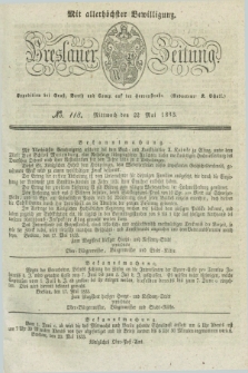 Breslauer Zeitung : mit allerhöchster Bewilligung. 1833, No. 118 (22 Mai) + dod.
