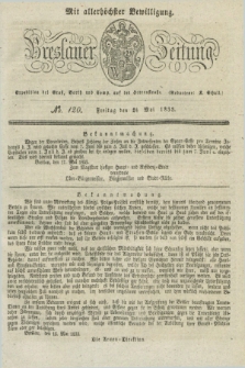 Breslauer Zeitung : mit allerhöchster Bewilligung. 1833, No. 120 (24 Mai) + dod.