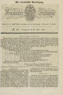 Breslauer Zeitung : mit allerhöchster Bewilligung. 1833, No. 150 (29 Juni) + dod.