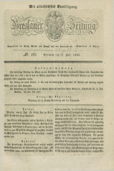 Breslauer Zeitung : mit allerhöchster Bewilligung. 1833, No. 165 (17 Juli) + dod.