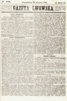 Gazeta Lwowska. 1862, nr 189